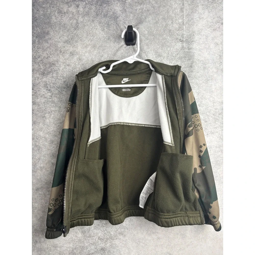 Nike Kids Boy's Camouflage Camo Full Zip Track Jacket Size‎ 4T